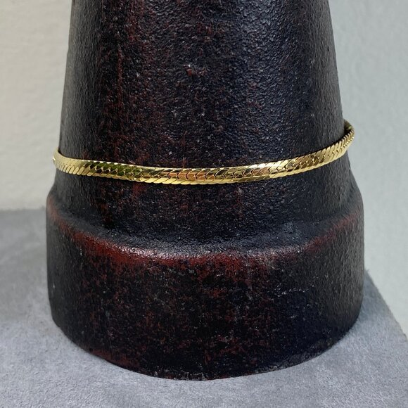 American Showcase Gold Tone Chain Bracelet 7" - Picture 1 of 4